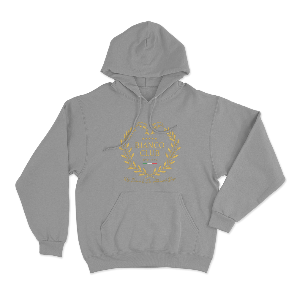 Bianco Club Unisex Hoodie Grey Bianco Club Unisex Hoodie Grey