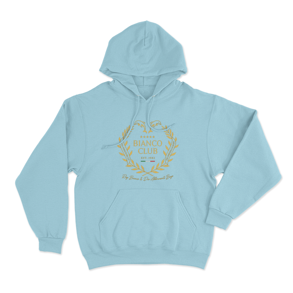 Bianco Club Unisex Hoodie Sky Blue Bianco Club Unisex Hoodie Sky Blue