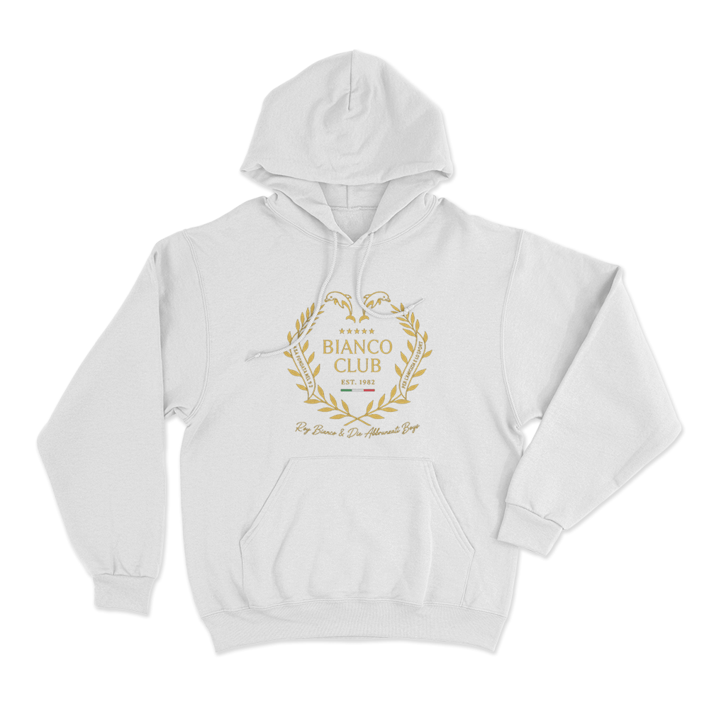 Bianco Club Unisex Hoodie White Bianco Club Unisex Hoodie White