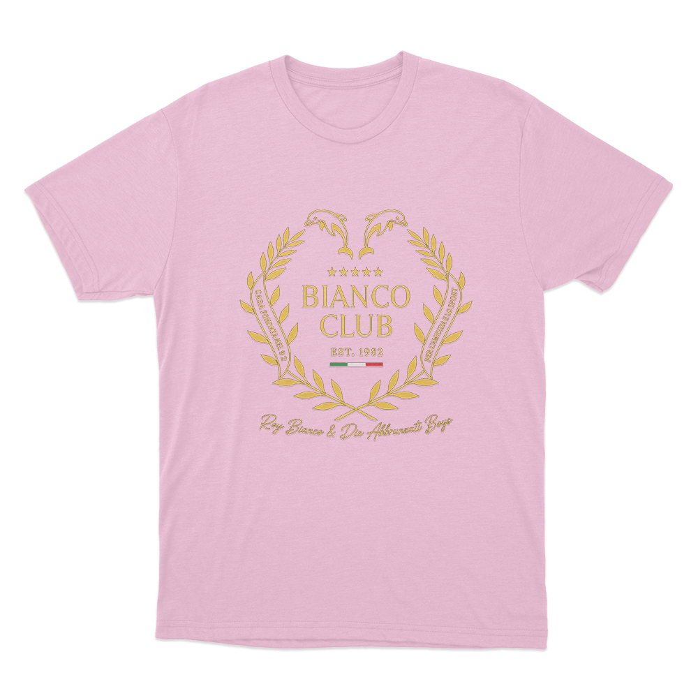 Bianco Club Unisex T Shirt Pink Bianco Club Unisex T Shirt Pink
