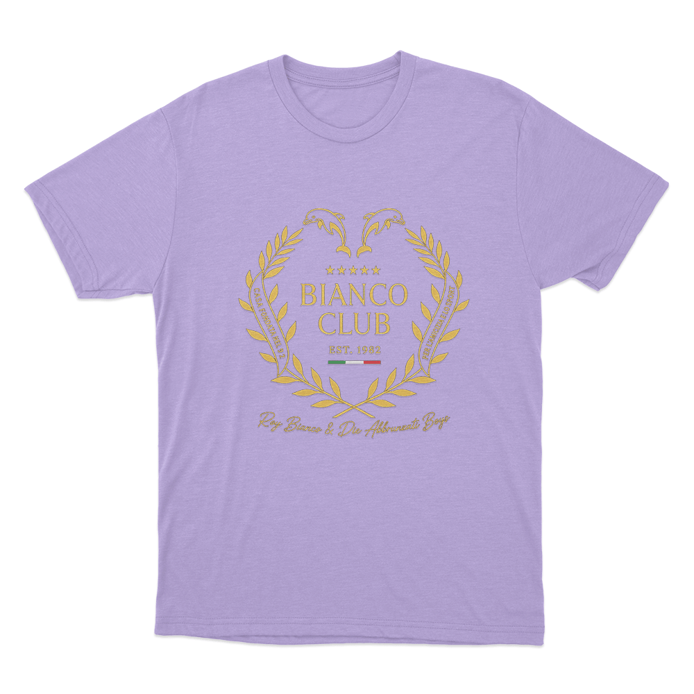 Bianco Club Unisex T Shirt Purple Bianco Club Unisex T Shirt Purple
