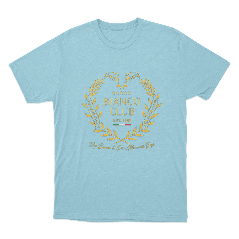 Bianco Club Unisex T Shirt Sky Blue Bianco Club Unisex T Shirt Sky Blue