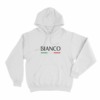 Bianco Unisex Hoodie White