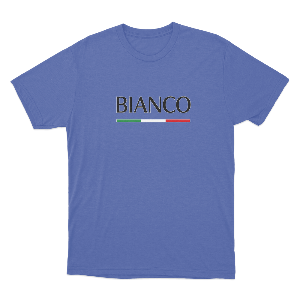 Bianco Unisex T Shirt Blue Bianco Unisex T Shirt Blue
