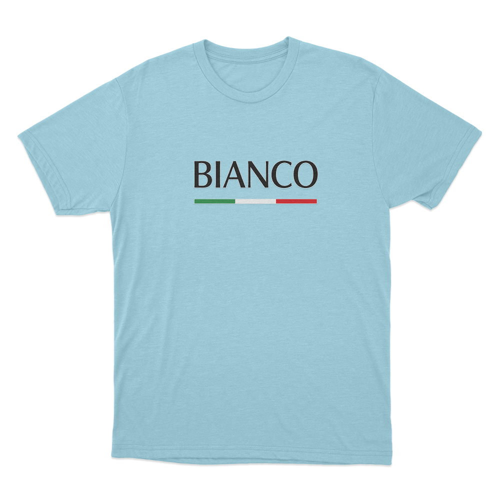 Bianco Unisex T Shirt Sky Blue Bianco Unisex T Shirt Sky Blue