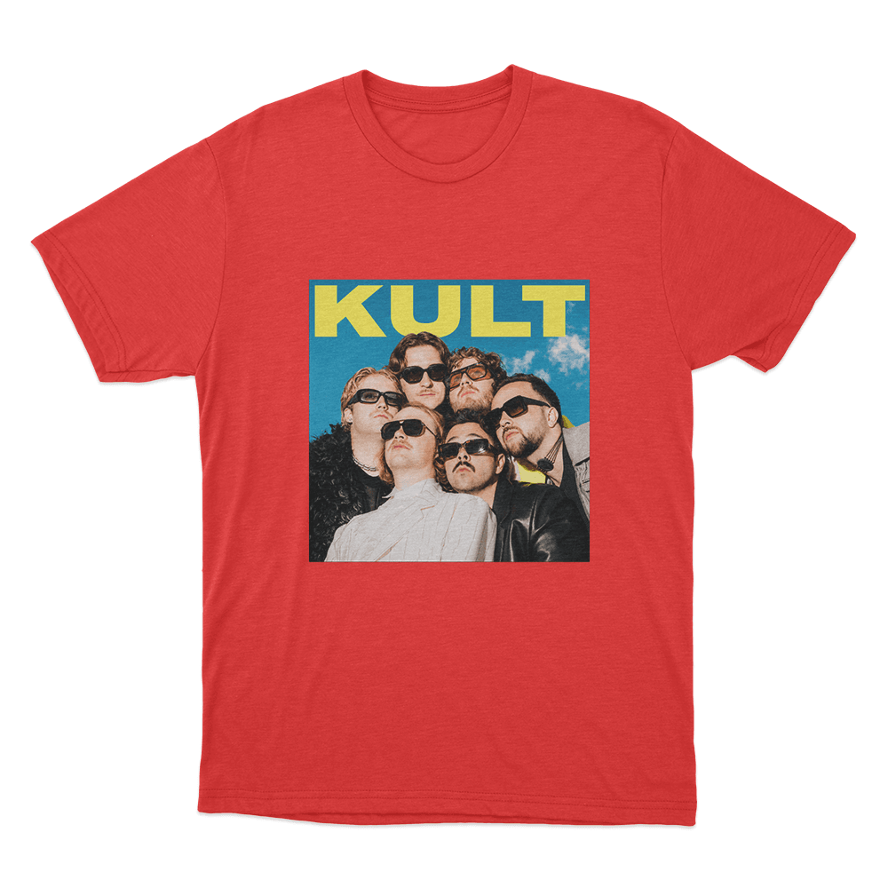 Kult Cover Unisex T Shirt Red Kult Cover Unisex T Shirt Red