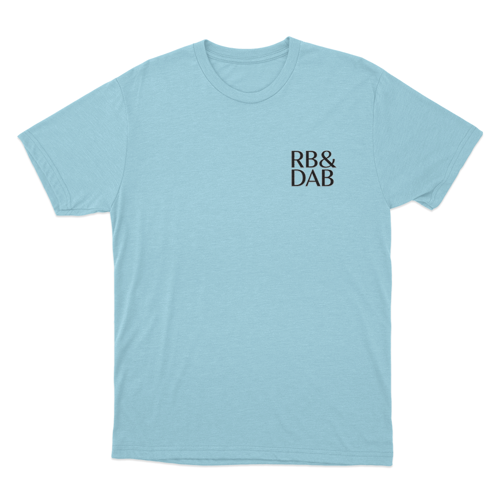 RB & DAB Unisex T Shirt Sky Blue RB DAB Unisex T Shirt Sky Blue
