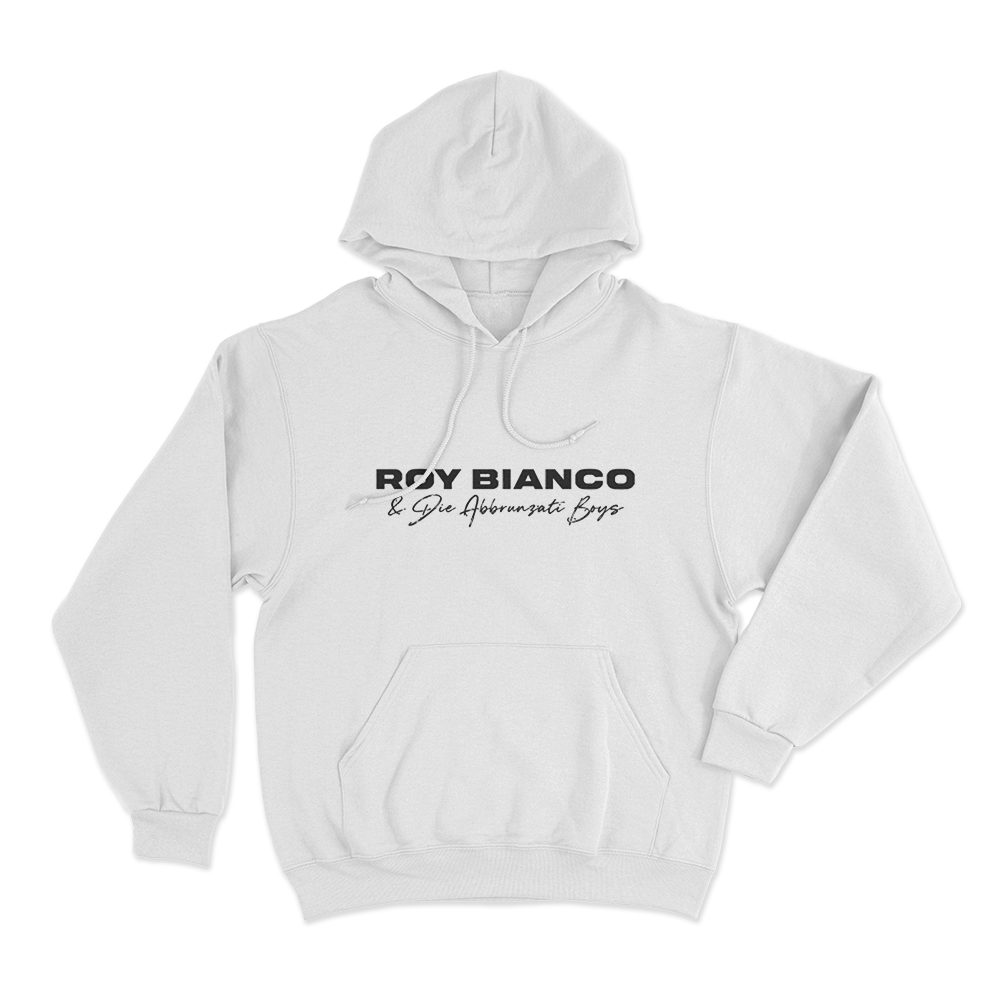 Roy Bianco & Die Abbrunzati Boys Logo Unisex Hoodie White Roy Bianco Die Abbrunzati Boys Logo Unisex Hoodie White