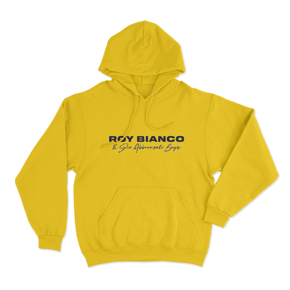 Roy Bianco & Die Abbrunzati Boys Logo Unisex Hoodie Yellow Roy Bianco Die Abbrunzati Boys Logo Unisex Hoodie Yellow