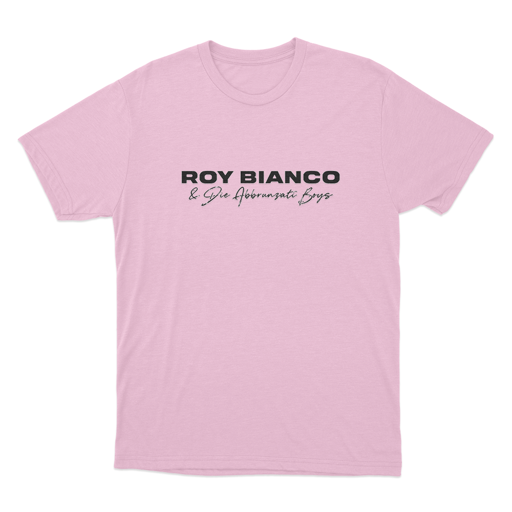 Roy Bianco & Die Abbrunzati Boys Logo Unisex T Shirt Pink Roy Bianco Die Abbrunzati Boys Logo Unisex T Shirt Pink