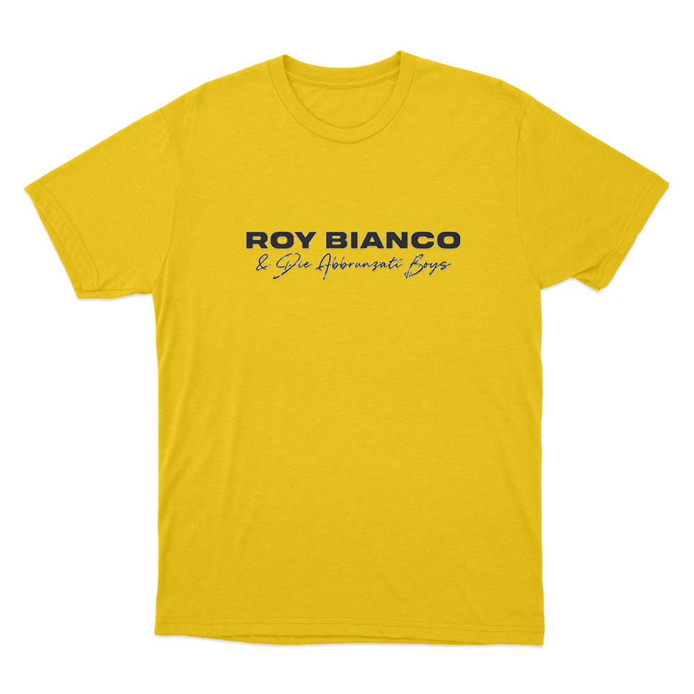 Roy Bianco & Die Abbrunzati Boys Logo Unisex T Shirt Yellow Roy Bianco Die Abbrunzati Boys Logo Unisex T Shirt Yellow