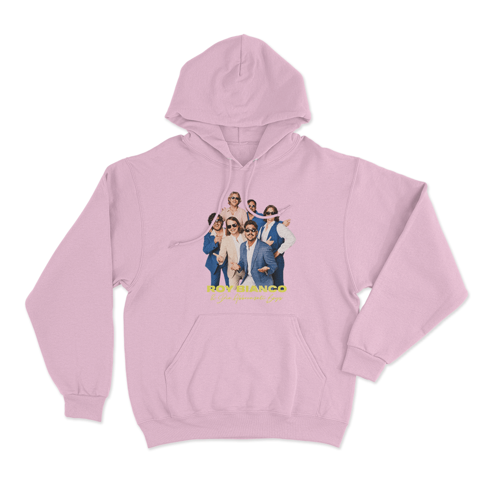 Roy Bianco & Die Abbrunzati Boys Portrait Unisex Hoodie Pink Roy Bianco Die Abbrunzati Boys Portrait Unisex Hoodie Pink