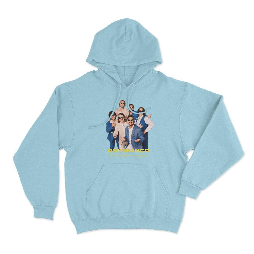 Roy Bianco & Die Abbrunzati Boys Portrait Unisex Hoodie Sky Blue Roy Bianco Die Abbrunzati Boys Portrait Unisex Hoodie Sky Blue