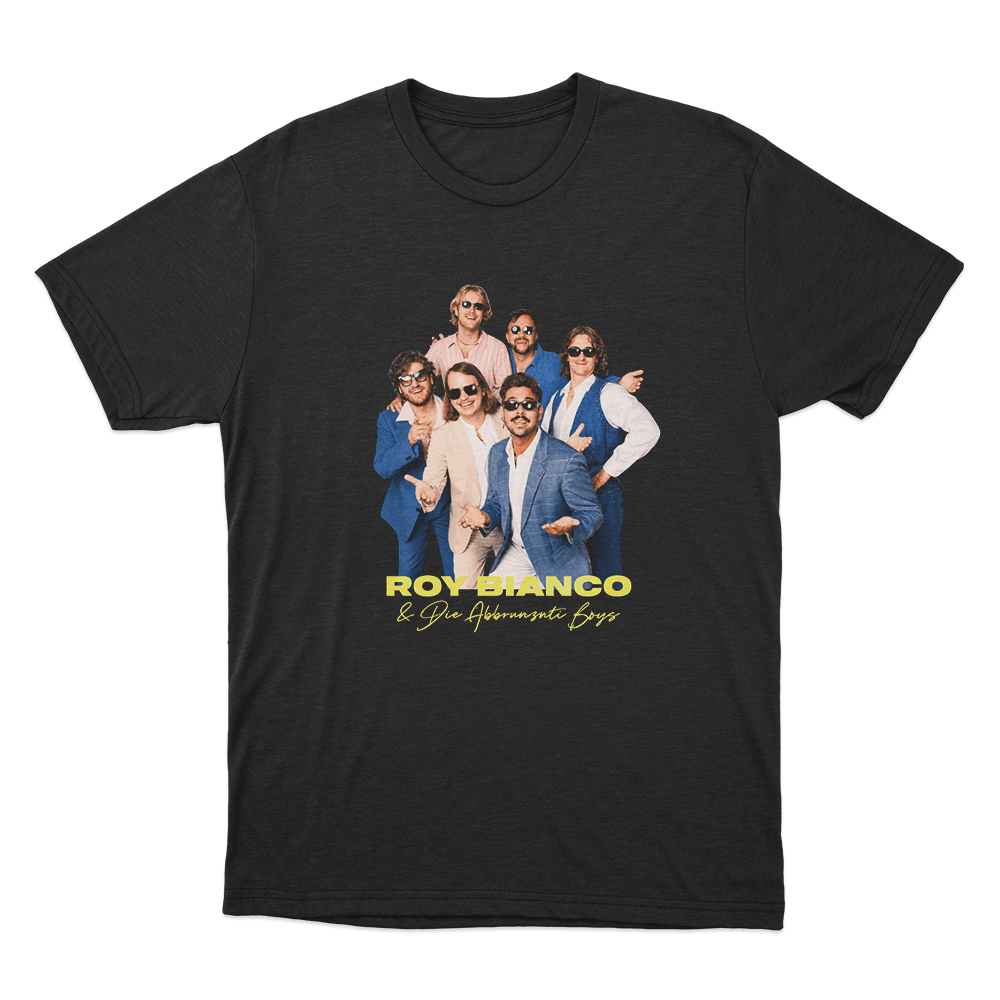 Roy Bianco & Die Abbrunzati Boys Portrait Unisex T Shirt Black Roy Bianco Die Abbrunzati Boys Portrait Unisex T Shirt Black