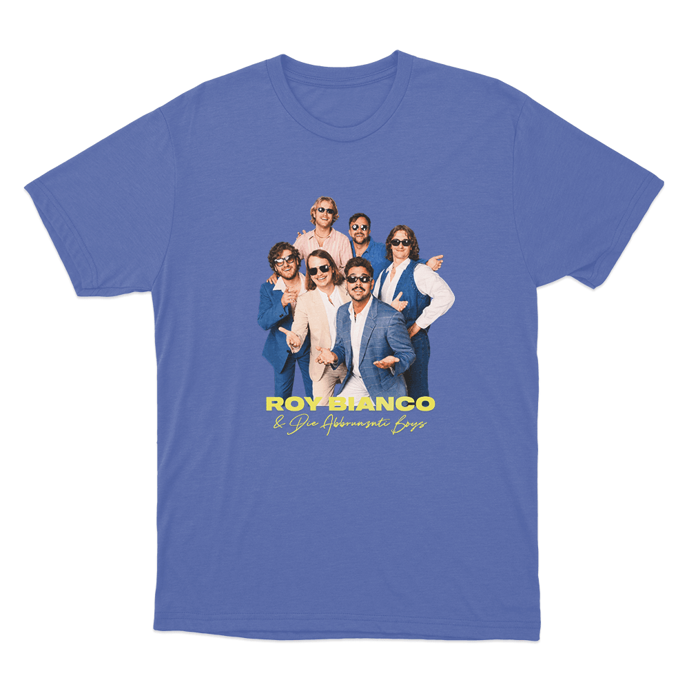 Roy Bianco & Die Abbrunzati Boys Portrait Unisex T Shirt Blue Roy Bianco Die Abbrunzati Boys Portrait Unisex T Shirt Blue