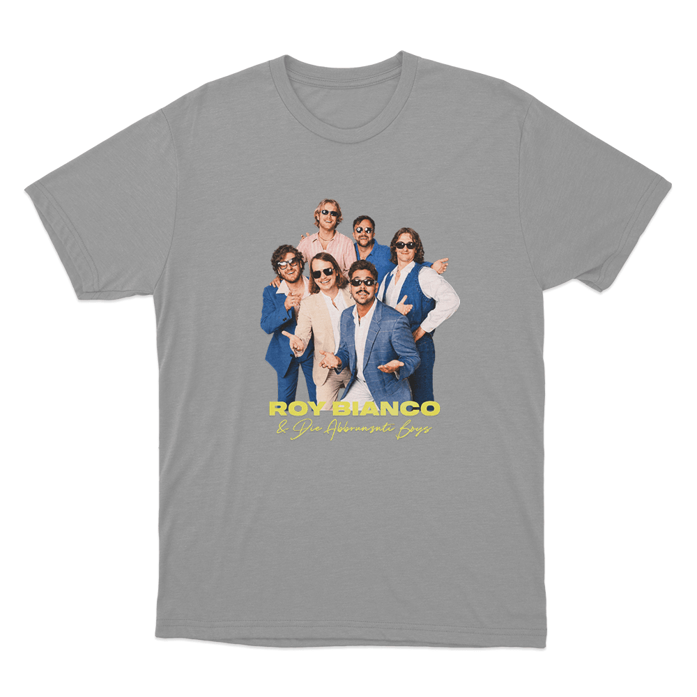 Roy Bianco & Die Abbrunzati Boys Portrait Unisex T Shirt Grey Roy Bianco Die Abbrunzati Boys Portrait Unisex T Shirt Grey