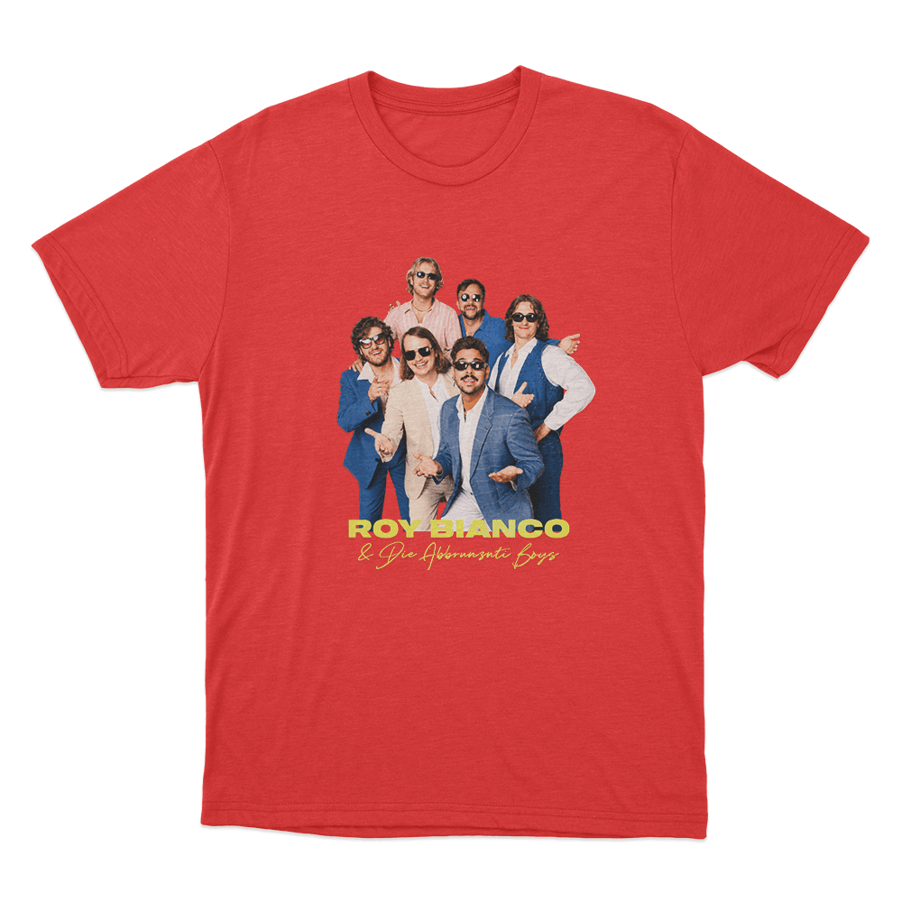 Roy Bianco & Die Abbrunzati Boys Portrait Unisex T Shirt Red Roy Bianco Die Abbrunzati Boys Portrait Unisex T Shirt Red