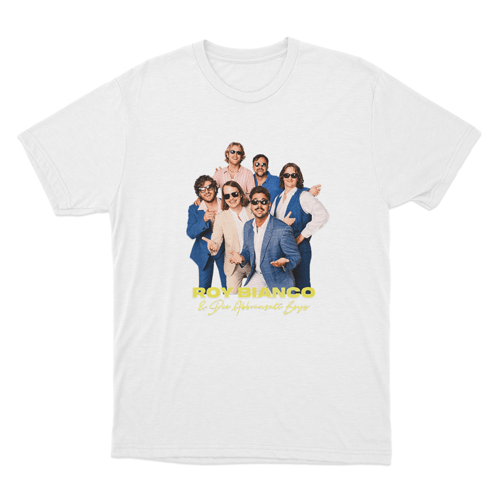 Roy Bianco & Die Abbrunzati Boys Portrait Unisex T Shirt White Roy Bianco Die Abbrunzati Boys Portrait Unisex T Shirt White