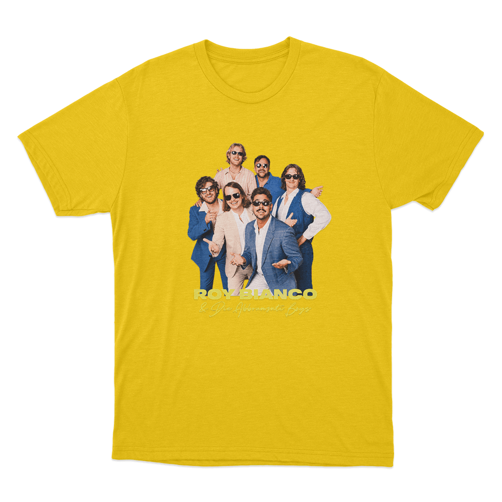 Roy Bianco & Die Abbrunzati Boys Portrait Unisex T Shirt Yellow Roy Bianco Die Abbrunzati Boys Portrait Unisex T Shirt Yellow