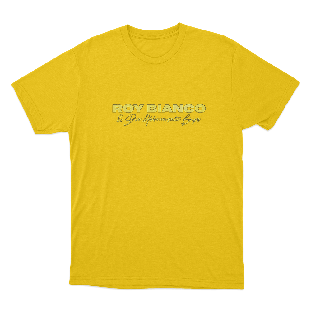 Roy Bianco & Die Abbrunzati Boys Unisex T Shirt Yellow Roy Bianco Die Abbrunzati Boys Unisex T Shirt Yellow